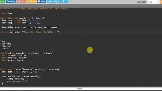Java Program to Calculate Difference Between Two Time Periods смотреть онлайн