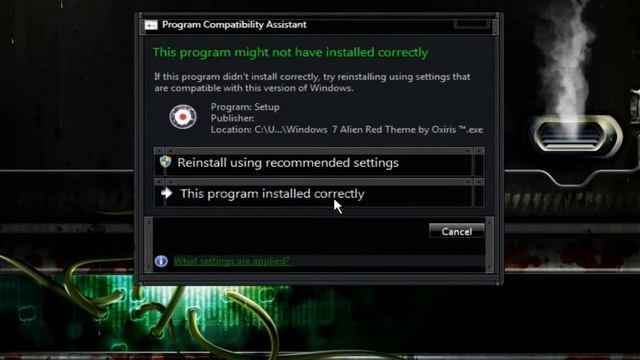 Windows 7 Alien Red Theme смотреть онлайн