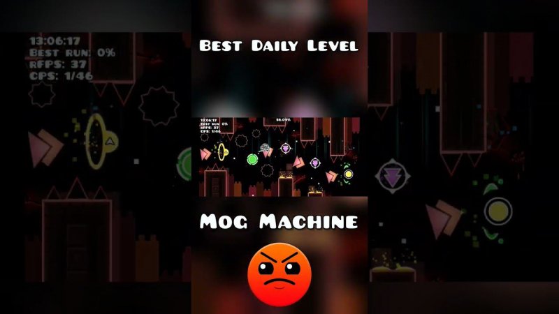 ЛУЧШИЙ DAILY LEVEL В Geometry Dash | КРУТЫШ #shorts #art #игры #рекомендации #крутышлучший #мем #топ