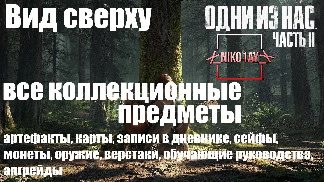 The Last of Us 2 [Одни из нас 2] все коллекционные предметы [Вид сверху]