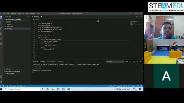 pyRobot - Online Session on AI with Python to program Robot for obstacle avoidance