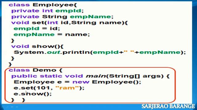 Learn Core Java : java class object reference variable new operator heap area