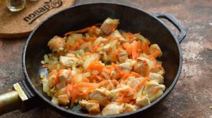 Гнезда из макарон с индейкой