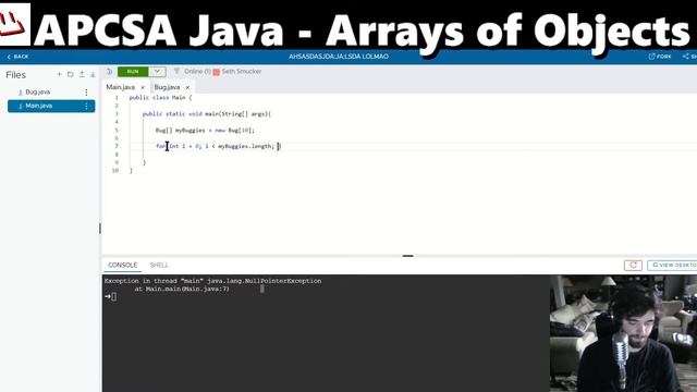 APCSA Java - Arrays[3] - Saving Objects in Arrays смотреть онлайн