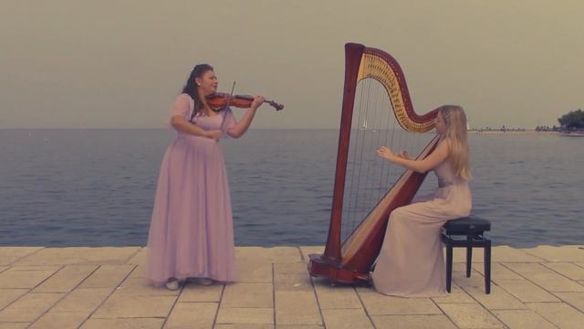 The Swan I Le Cygne I Camille Saint-Saëns // violin and harp смотреть онлайн