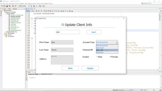 The Bank Management System Project In Java and RMI in NetBeans смотреть онлайн
