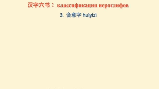 汉字六书：Классификация иероглифов.