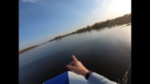 Рыбалка на троллинг, река УНЖА, 10 10 2020