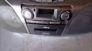 audio cassette recorder  cd player  aiwa csd mp100