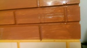 Имитация кирпичной кладки, пенопласт экструдированный.