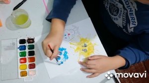 Кляксография (нетрадиционное рисование с трубочкой)