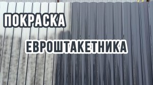 Как ПОКРАСИТЬ ПРОФНАСТИЛ или Евроштакетник!