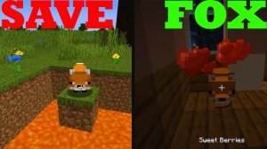 Я спас лису в майнкрафте