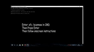 How to repair some corrupt files using the sfc/scannow command in CMD?