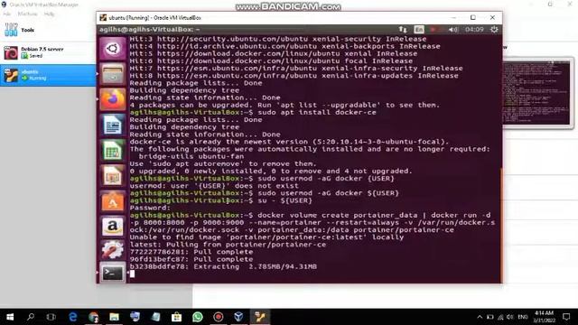 Instalasi Docker, Portainer dan Container Nginx menggunakan Oracle VirtualBox смотреть онлайн