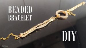 КАК СДЕЛАТЬ БРАСЛЕТ ИЗ БИСЕРА И БУСИНЫ _ BEADED BRACELET DIY