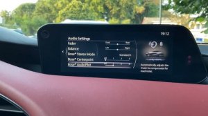 Mazda3 Bose audio BEST SETTINGS