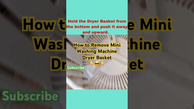 Safely Removing Mini Washing Machine Dryer Basket. Watch full video on this channel