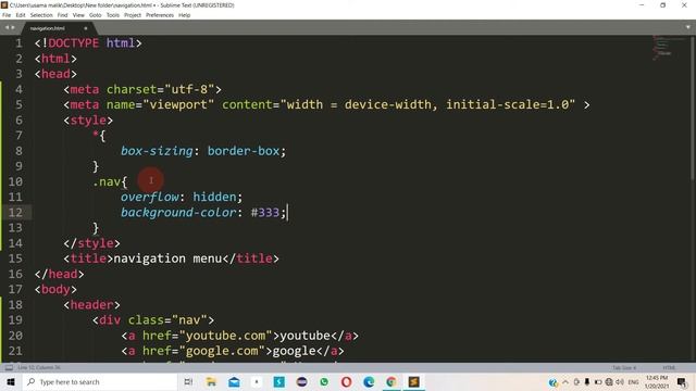 Responsive navigation menu || css media queries CSS tutorials| Web Development Tutorial#14 смотреть онлайн