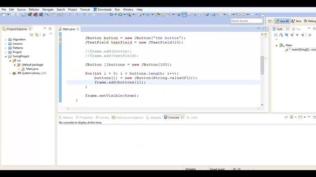 Java swing: Размещение компонент FlowLayout. урок 8! смотреть онлайн