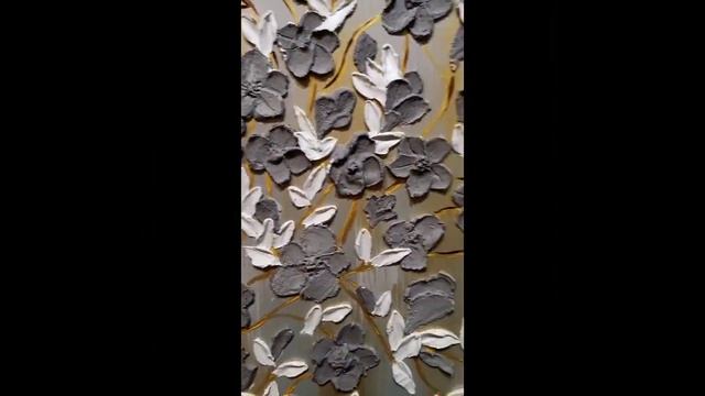 Картина с цветами из гипса смотреть онлайн