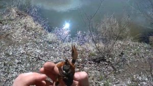 Пошел за рыбой а поймал раков. Рыбалка на подъемник на реке.