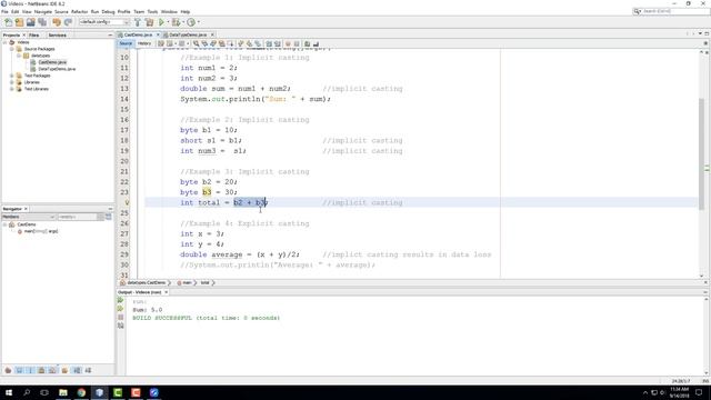 Implicit and Explicit Casting in Java смотреть онлайн