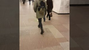 метро Чеховская -- выход в город по эскалатору 29 декабря 2018 г.