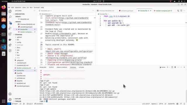 SaturdayMP Show #1: Creating a Docker Development Environment for Standard (Ruby Linter) смотреть онлайн