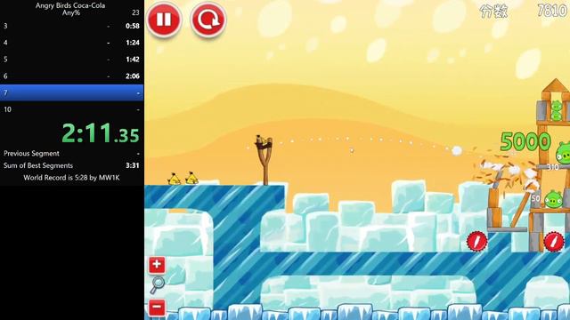 Angry Birds Coca Cola Any% Speedrun (4:17) (World Record) смотреть онлайн
