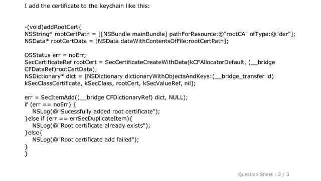 iOS : SSL Socket connection iOS смотреть онлайн