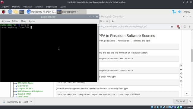 OpenCPN VirtualBox Raspberry Pi Desktop Dicas смотреть онлайн