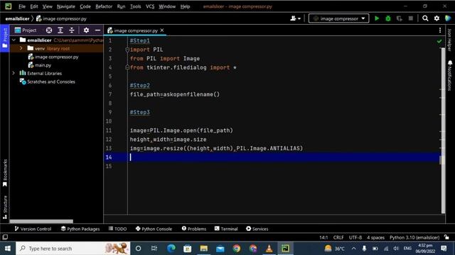Image Compressor with Python and PIL | python project for beginners