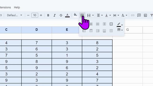 How do I make double line table borders in Google Sheets? #googlesheetstutorial