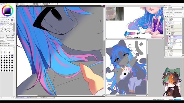 Отвечаю на вопросы (Q&A) ✦  Speedpaint .+:｡ смотреть онлайн