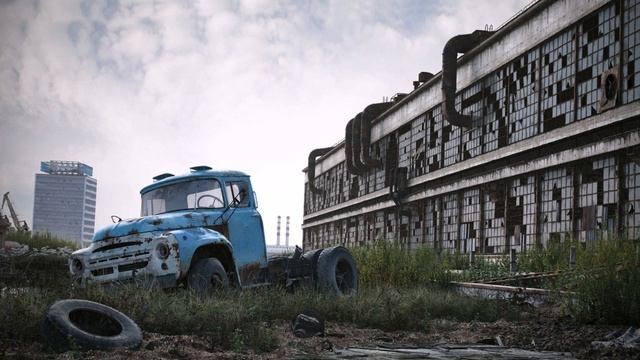 Заброшенные грузовики и автобусы