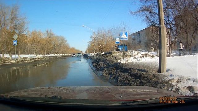 ДТП в г.Барнаул пос.Южный 10 марта 2017г. смотреть онлайн