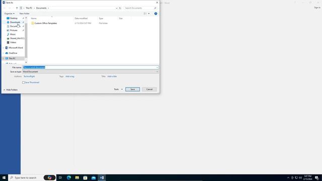 How to Save a Word Document To Your Desktop in Windows 10 | 2024 смотреть онлайн