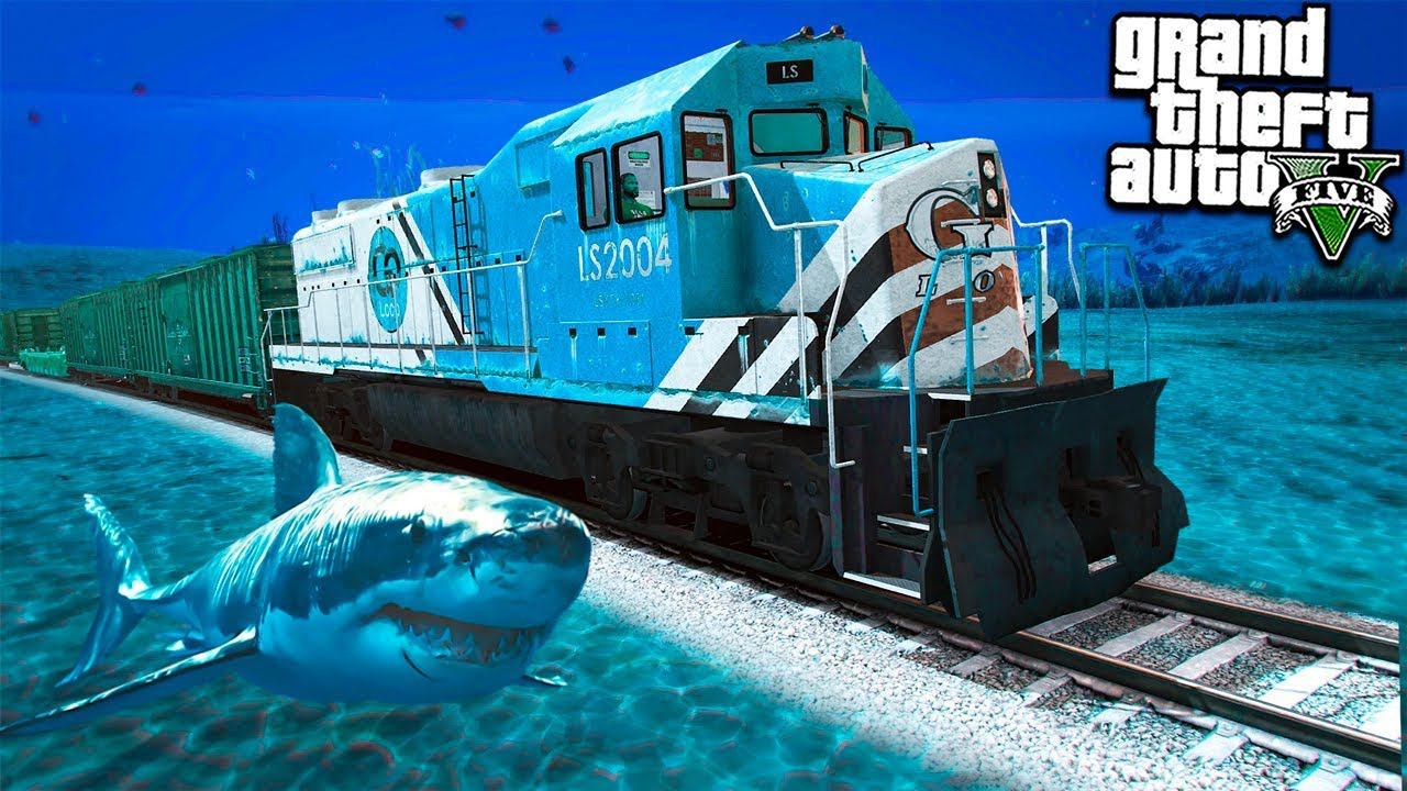 МОЖЕТ ЛИ ПОЕЗД ЕЗДИТЬ ПОД ВОДОЙ ЭКСПЕРИМЕНТ В ГТА 5 МОДЫ! ОБЗОР МОДА В GTA 5! ИГРЫ ГТА ВИДЕО MODS смотреть онлайн