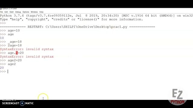 Different Types Of Tokens In Python, Python Tokens, Tokens In Python In Detail, Tokens With Example