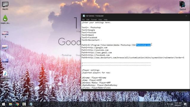 Winter desktop Make your desktop super clean and simple