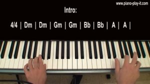 Amy Winehouse Back to Black Piano Tutorial