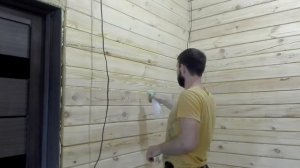 Заделка межвенцовых швов герметиком