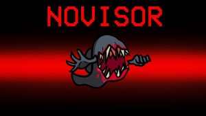 НОВАЯ РОЛЬ - NOVISOR В АМОНГ АС! БЕЗГЛАЗЫЙ МОНСТР ПОЖИРАТЕЛЬ ПРОБРАЛСЯ НА НАШ КОРАБЛЬ В AMONG US