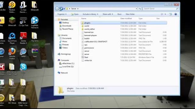 Minecraft Tutorials: How to make a bukkit server (Beta 1.7.3) смотреть онлайн