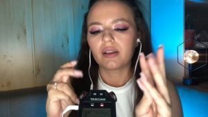 Липкие звуки рта в эффекте стерео | АСМР Tascam