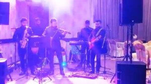 cheap thrills live cover sax & violin (pebbles band)