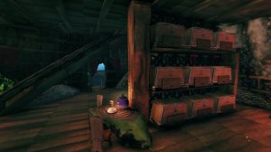 Cozy tree house - Valheim build. Уютный дом на дереве построенный в игре Вальхейм.