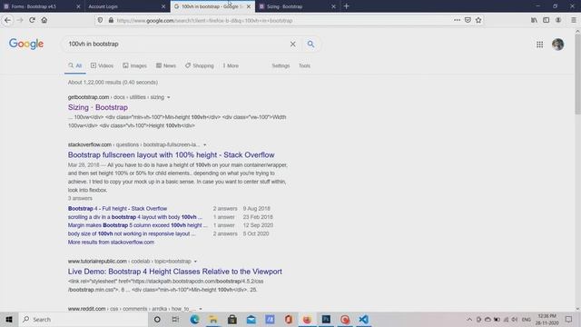 Bootstrap 4 login page template | visual studio code | Web Development Skills