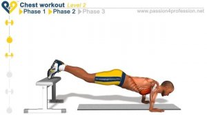 Отжимания на дому уровень 2